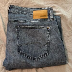 Mavi Marcus Jeans Men's 36x32 Blue Slim Straight Leg‎ Denim Dark Wash